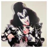 Kiss Gene Simmons Cardboard Cutout | Life size 6’2” Gene Simmons cardboard cutout standee. Marked "2