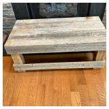Weathered Wood Low Table | Hand made low or coffee table. Nice worn natural wood finish. - l. 37.75”