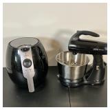 (2pc) Cozyna Air Fryer & Sunbeam Mixer | Cozyna Air Fryer with book and a Sunbeam Mixmaster. - h. 12