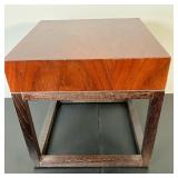 Crate & Barrel Modern Table | C&B low end table with nicely grained surface .“Made in Mexico” Lot# 4