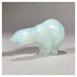 SABINO OPALESNECT POLAR BEAR | Signed on the bottom in perfect condition. - l. 5 1/2 x h. 3 in  Cont