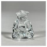 BACCARAT GLASS BEAR | In good condition signed on the bottom. - h. 2 1/2 in  Contact All Country Est