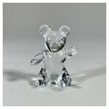 DAUM FRANCE CRYSTAL GLASS BEAR | Crystal glass bear signed and in good condition. - h. 4 in  Contact