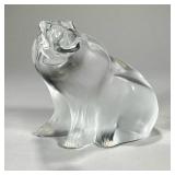 LALIQUE CRYSTAL POLAR BEAR SIGNED | Signed LaLique Crystal glass polar bear in great condition. - l.