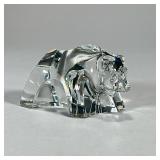 CLEAR BACCARAT BEAR | Glass baccarat bear. - l. 5 x h. 3 in  Contact All Country Estate Sales