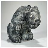 Standing Bear Figure | Composition figure of a bear in an Inuit style. - l. 9.5 x w. 6.25 x h. 7.75 
