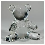 RALPH LAUREN CRYSTAL GLASS TEDDY BEAR | Crystal glass Teddy bear signed by Ralph Lawrence in great c