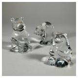 LENOX CARTIER & ORREFORS CRYSTAL BEAR FIGURINES | Including: Lenox Crystal Winnie the Pooh etched on