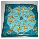 HERMES SILK SCARF | Hermes Paris silk scarf. - l. 35 x w. 35 in