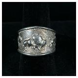 STERLING OR OTHER METAL BUFFALO RING | Designed as a potentially Sterling ring - untested with no ma