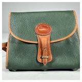 DOONEY & BOURKE GREEN LEATHER PURSE | Dooney & Bourke All Weather Leather green purse. - l. 11 x w. 