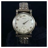 HAMILTON 14K GOLD FILLED WRISTWATCH | Hamilton 14k gold filled wristwatch with flexible metal band m