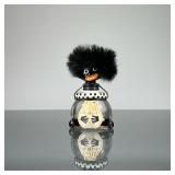 Golliwog Perfume Bottle | Made in France, with original box (2.25 x 2 in.) - l. 1.5 x h. 2.5 in (bot