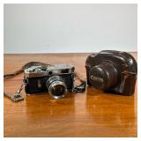 VINTAGE CANON CAMERA | Canon model no. 761482 film camera with Nokton 1:1.5/50 lens and leather carr