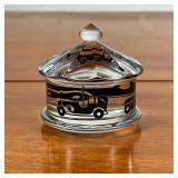 BACCARAT SPINNING CAROUSEL PAPERWEIGHT | Baccarat Crystal spinning paperweight in the form of a caro