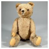 PROBABLY STEIFF STUFFED TEDDY BEAR | Blonde teddy bear with long articulating, arms and articulating