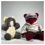 (3pc) STUFFED BEAR FIGURES | Including a Very Important Bear (William Shakesbear) and a stuffed grey