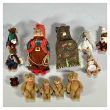 Collection Soft Bears | Including a family of bears each with clothes and accessories, a family of b