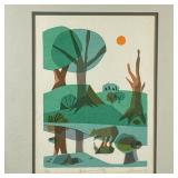 "BEAR COUNTRY" PRINT | Bear Country. Color print on paper. 12 x 9 in. sight. Titled, numbered "16/90