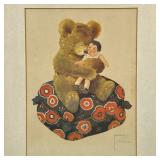 LAWSON WOOD (1878-1957) LITHOGRAPH | Bear with doll. Lithograph on paper. 11.5 x 8.5 in. sight. Show