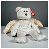 1998 "HALO" Beanie Baby | 1998 "Halo" bear TY Beanie Baby with brown nose and black eyes, iridescent