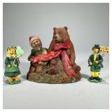 (3pc) Irish Bears | Including a 1997 Christmas bear and a pair of St. Patrick’s Day bears dressed in