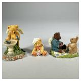 (3pc) Angelic Bears | Two Teddy Angels including “Bunny’s Picnic” and “Bruin and Bluebirds”, plus a 