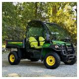 DIESEL JOHN DEERE GATOR 855D 4X4 SIDE-BY-SIDE WITH DUMP BED | 855D John Deere side-by-side with encl