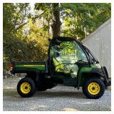 DIESEL JOHN DEERE GATOR 855D 4X4 SIDE-BY-SIDE WITH DUMP BED | 855D John Deere side-by-side with encl