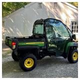 DIESEL JOHN DEERE GATOR 855D 4X4 SIDE-BY-SIDE WITH DUMP BED | 855D John Deere side-by-side with encl