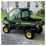 DIESEL JOHN DEERE GATOR 855D 4X4 SIDE-BY-SIDE WITH DUMP BED | 855D John Deere side-by-side with encl