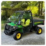 DIESEL JOHN DEERE GATOR 855D 4X4 SIDE-BY-SIDE WITH DUMP BED | 855D John Deere side-by-side with encl