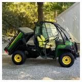 DIESEL JOHN DEERE GATOR 855D 4X4 SIDE-BY-SIDE WITH DUMP BED | 855D John Deere side-by-side with encl