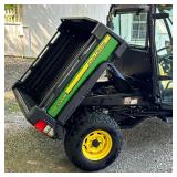 DIESEL JOHN DEERE GATOR 855D 4X4 SIDE-BY-SIDE WITH DUMP BED | 855D John Deere side-by-side with encl