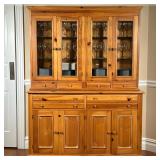 SOUTHERN FURNITURE GLAZED CHINA CABINET | Southern Furniture Reproductions, pine china hutch cabinet