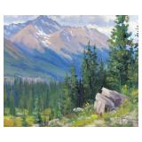 TOM LOCKHART (AMERICAN, B. 1954) | Rain Clouds Forming Over Wilson Peak. Oil on the artist