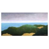 JOAN DIAMANT (AMERICAN, 1924-2015) | Sea Grass. Oil on canvas. 10 x 20 in., stretcher. Signed lower 