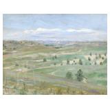ELBRIDGE AYER BURBANK (AMERICAN, 1858-1949) | Landscape. Oil on board. 6 x 8 in. Signed lower right 