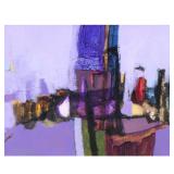 ROBERT MOSKOWITZ (AMERICAN, B. 1935) | Untitled. Oil on canvas. 8.25 x 11 in. Canvas signed lower le