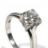 1.65CT OLD EUROPEAN BRILLIANT CUT DIAMOND RING | Designed as a central Old European Brilliant cut di