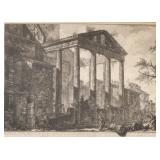 PIRANESI (GIOVANNI BATTISTA) ANTICHITA DI CORA | "Ruins of the supposed Temple of Hercules in the Ci
