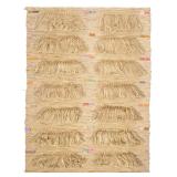 CAROL SCHWARTZOTT (B. 1945) | Untitled woven cotton and linen thread. Wall hanging with tassels and 