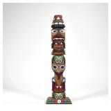 RICK WILLIAMS (B. 1955) INUIT CARVED DITIDAHT RED CEDAR TOTEM | Seattle, WA; Ditidaht First Nation T