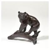 (AFTER) CHARLES MARION RUSSELL (AMERICAN, 1864-1926) | Grizzly Bear. Bronze. Signed with initials "C