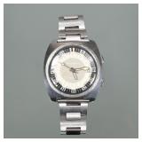 RETRO GIRARD PERREGAUX "GYROMATIC" WRISTWATCH | Having a taupe dial with luminous block markers, bla