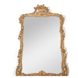 PIERRE DEUX PANIER DE FLUER MIRROR | Composition carved mirror by Pierre Deux in Panier de Fleur Ver