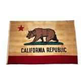 LARGE ANTIQUE CALIFORNIA REPUBLIC FLAG | Early 20th century - w. 6 x h. 4 ft.