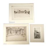(3pc) ERNEST DAVID ROTH & OTHER ETCHINGS | Including: ERNEST DAVID ROTH (1879-1964) The Fleischmann 