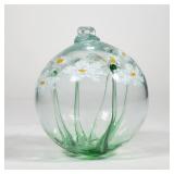 (ATTRIB) ROBER HELD (B. 1943) OVERSIZED BLOWN GLASS FLOWER ORNAMENT | dia. 6 in.