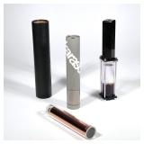 (4pc) CONTEMPORARY KALEIDOSCOPES | Including a 1985 Chromascope signed "D. Kalish", a black leather-